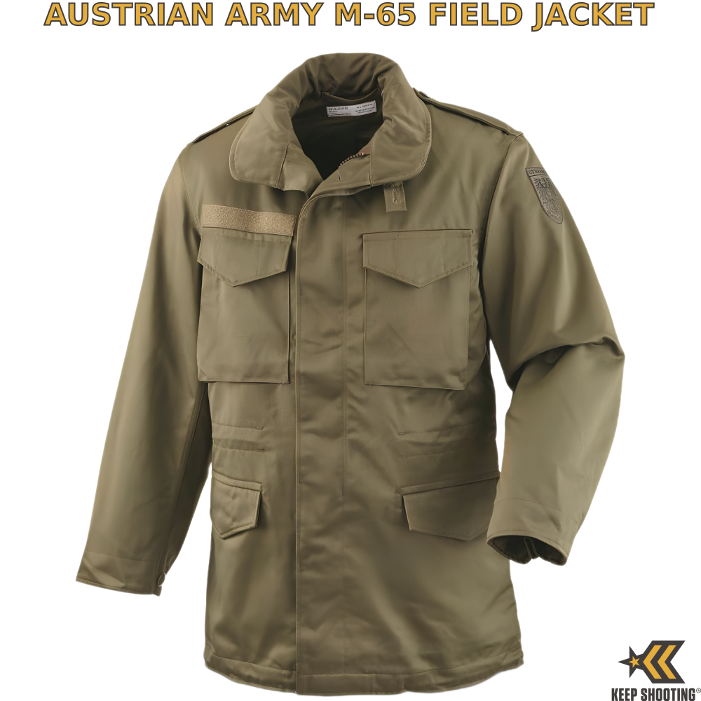 Original Austrian Army M65 Waterproof Gore-Tex Parka – Olive Drab, Men's, Pre-owned