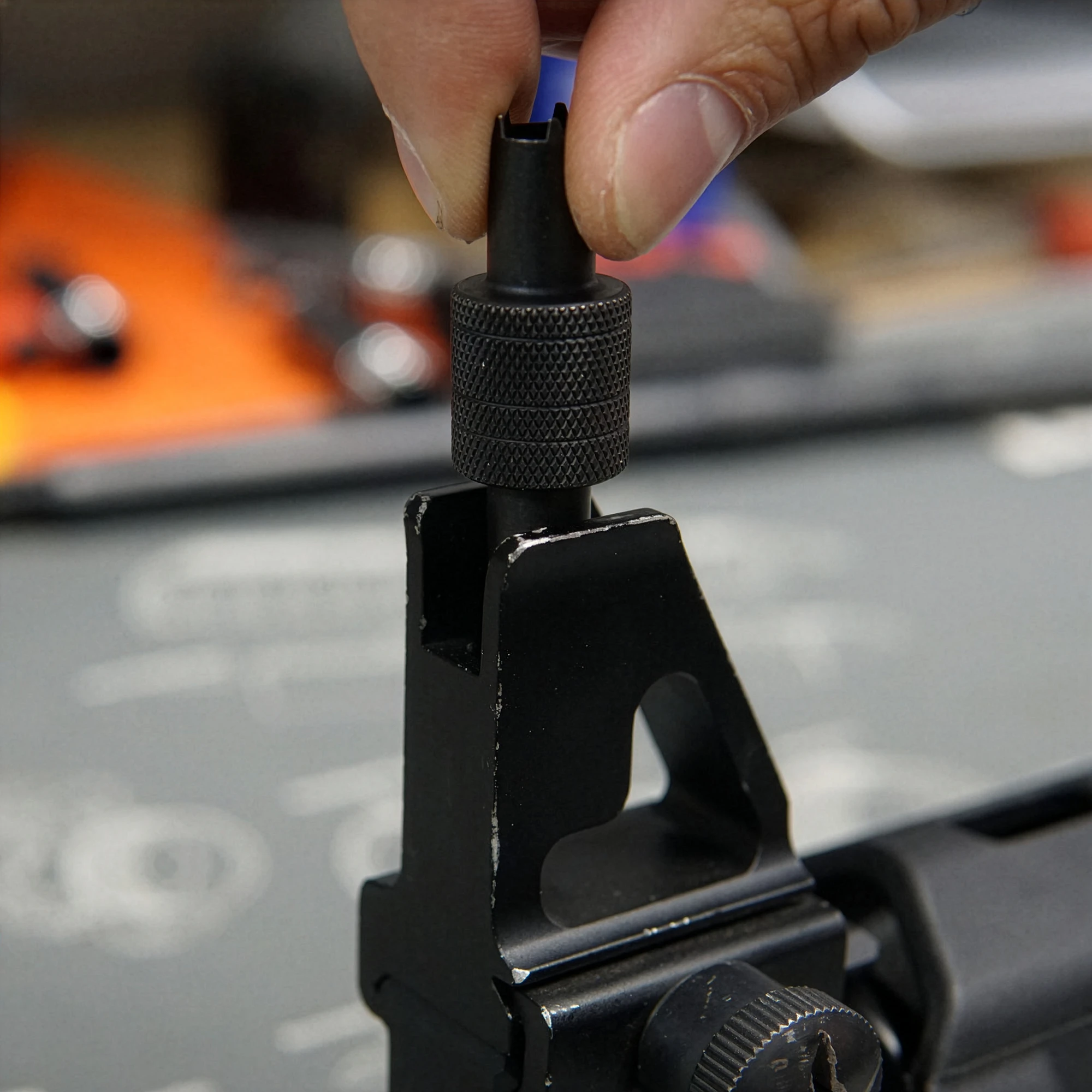 AIM Sports AR15 M16 Front Sight Adjustment Tool A1 A2 Steel 4/5 Prong New-img-2