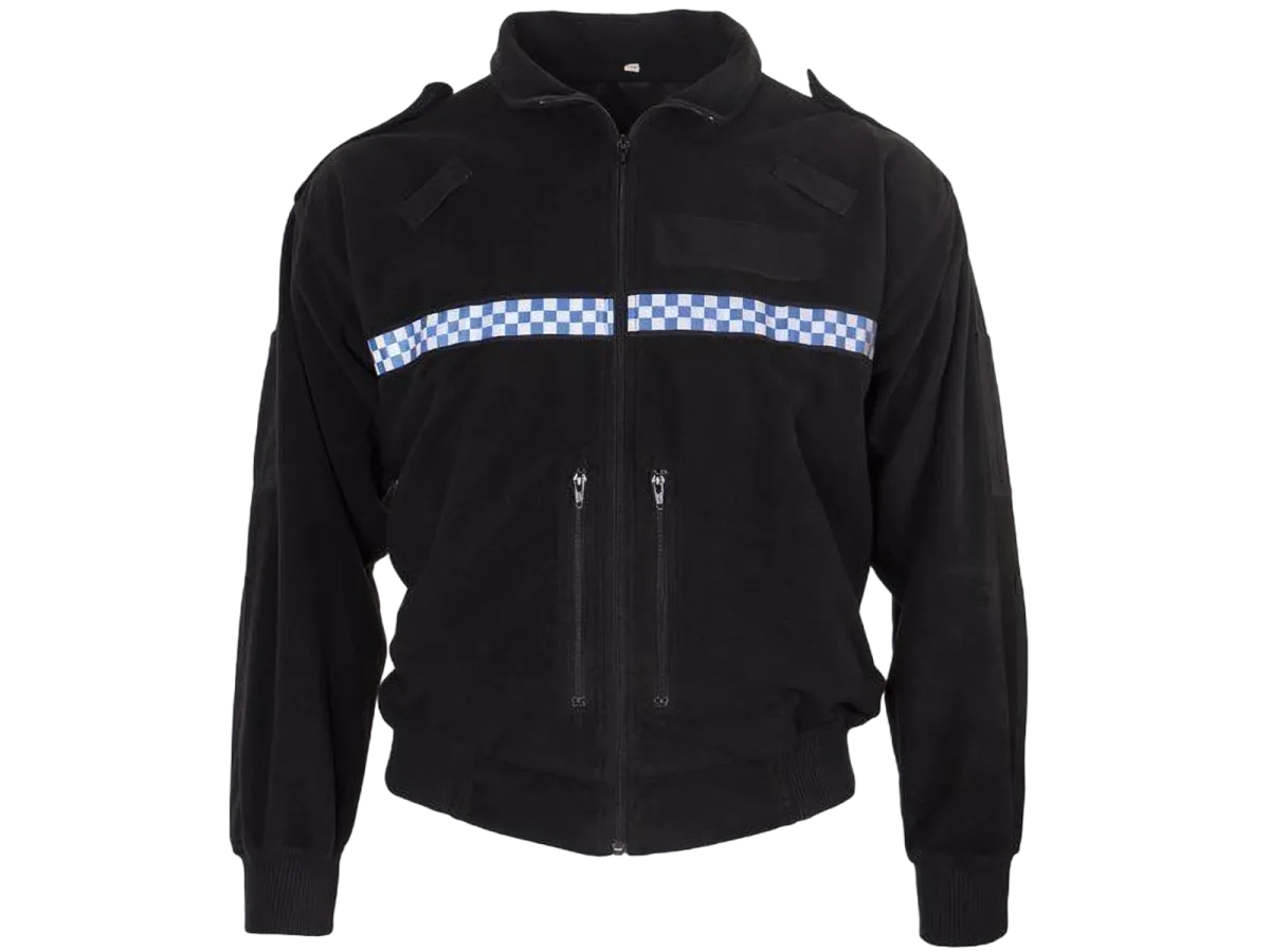 British Police Black Fleece Jacket - Genuine UK Surplus Duty 