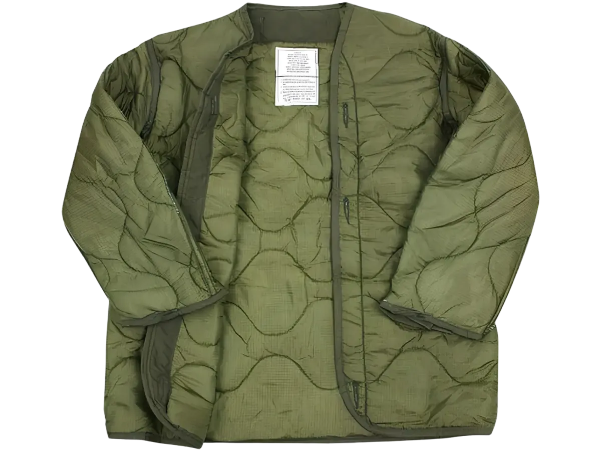 US Military M-65 Field Jacket Liner - Quilted GI Issue OD Green