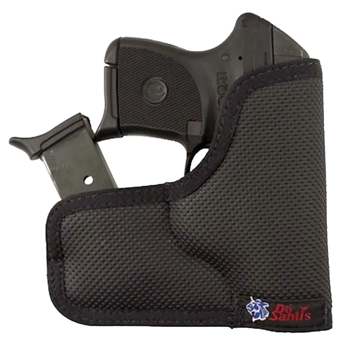 DeSantis Gunhide, Ammo Nemesis Pocket Holster, Fits Keltec P3AT/Ruger LCP/Ruger LCP II, Ambidextrous, Black, Main