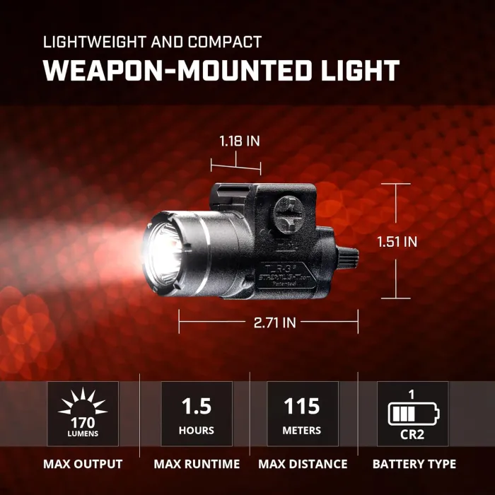 Streamlight TLR-3 Tactical Light 170 Lumens - Compact Weapon Light