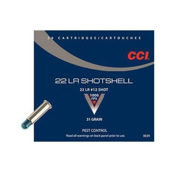 CCI .22LR No. 12 Shot Shells