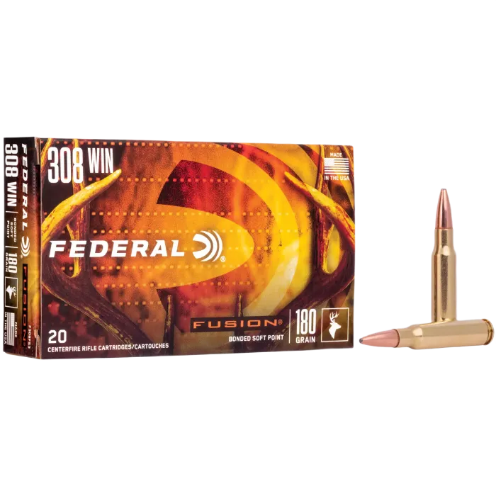 Federal Fusion 308 Winchester Ammo - 180 Grain 