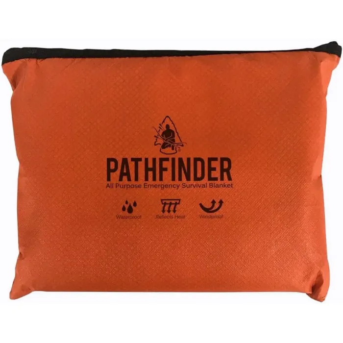 Pathfinder All Purpose Emergency Survival Blanket - Blaze Orange