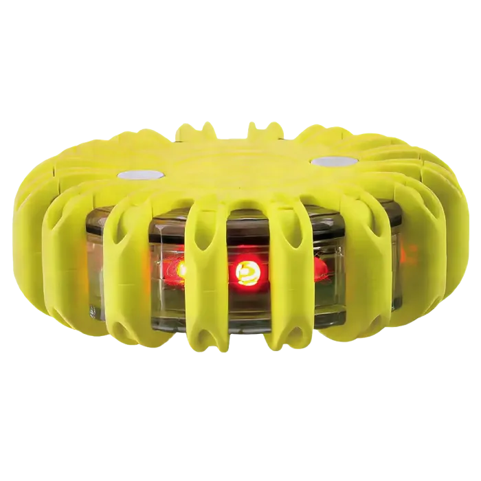 PowerFlare PF-200 LED Safety Light / Road Flare – Yellow, Red LED