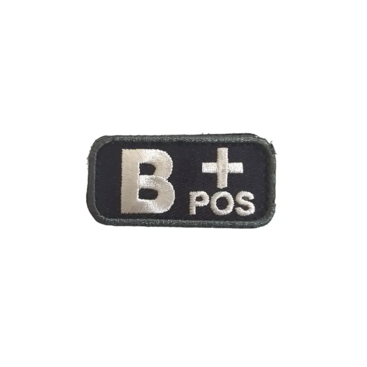 Mil-Spec Monkey B Positive Blood Type Patch - Black | B+ Hook & Loop ID ...