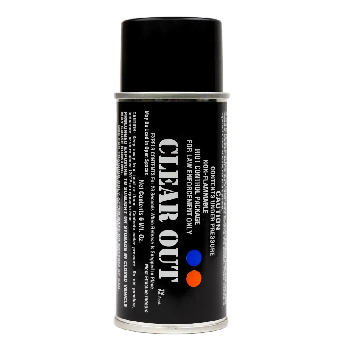 Aerko Clear Out 6oz Tear Gas Grenade - CS/OC Aerosol | Lock-On Total ...