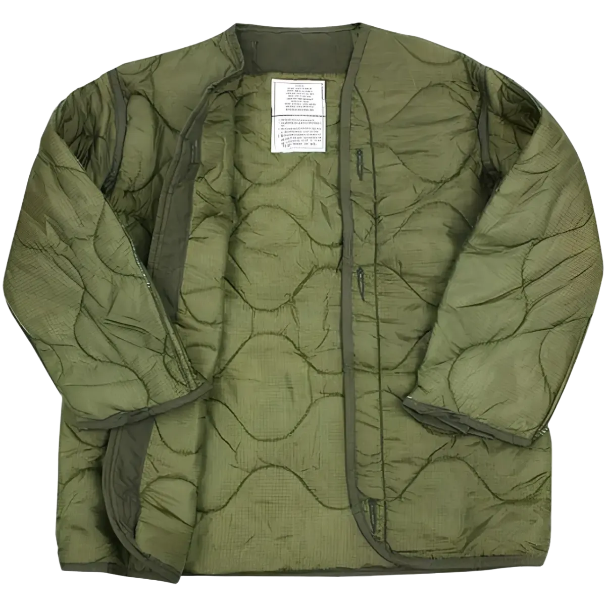 US Military M-65 Field Jacket Liner - Quilted GI Issue OD Green