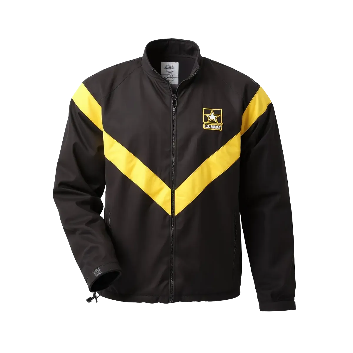 US Army APFU PT Jacket | Black & Gold Physical Fitness Uniform Top ...
