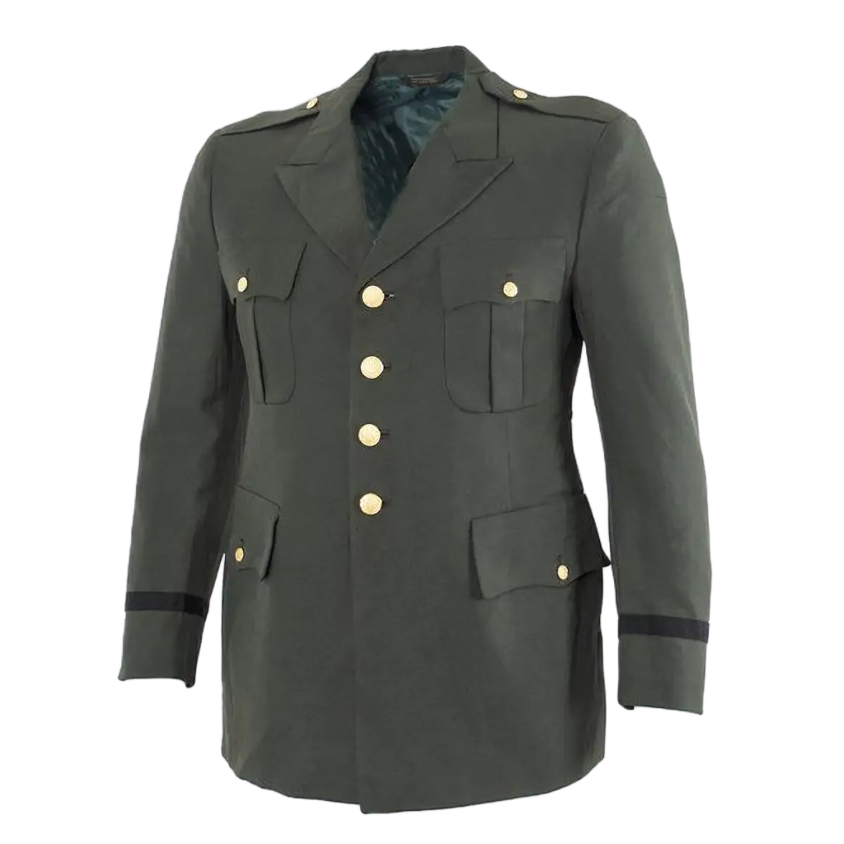 army dress green jacket Mens Army Dress Green Uniform Jacket