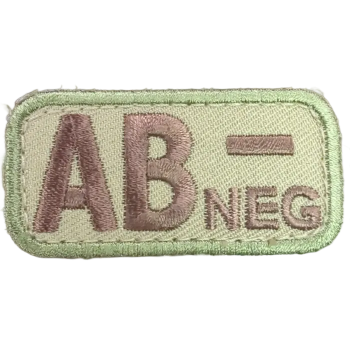 AB Negative Blood Type Patch - Multicam