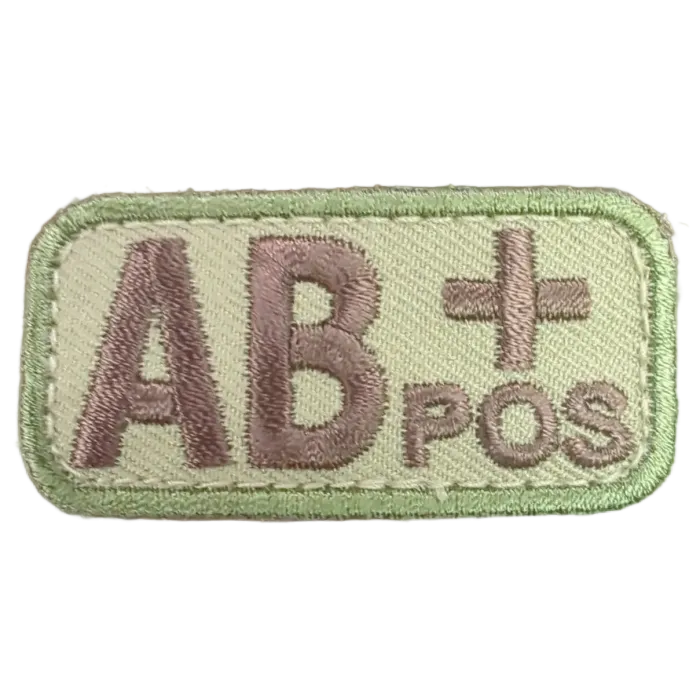AB Positive Blood Type Patch - Multicam