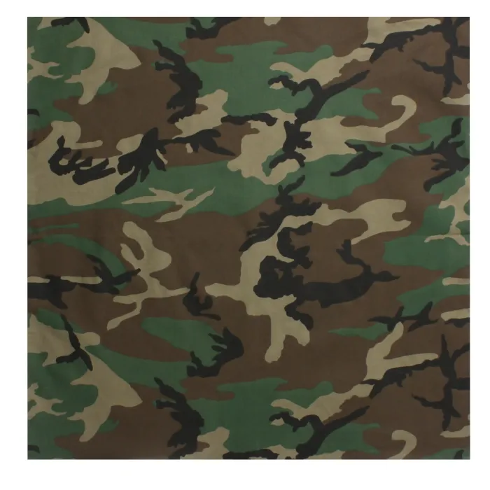 Classic Camo Bandanna - Woodland Camo