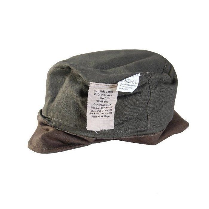 US Repro M43 WWII Field Cap by Mil-Tec | OD Cotton Reproduction