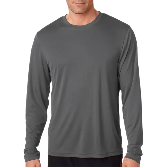 Hanes Gray Cool Dri Performance Long Sleeve Tee