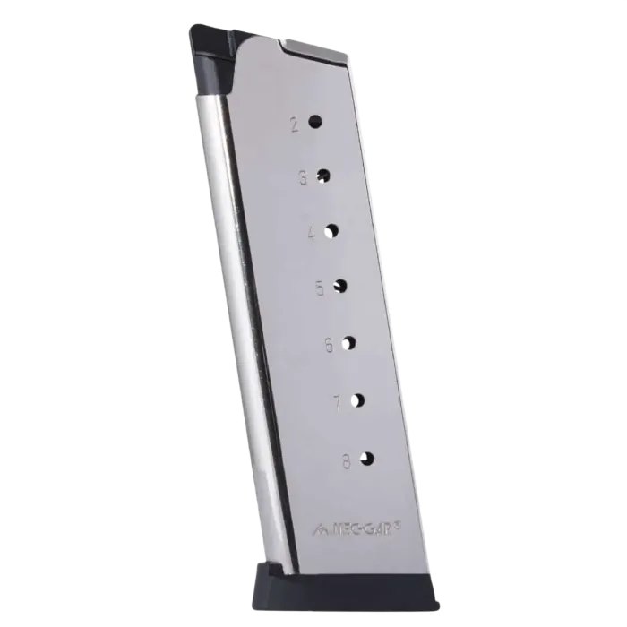 Mec-Gar Colt 1911 Nickle 8-Round Magazine