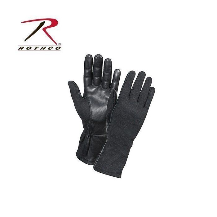 Rothco GI Type Flight Gloves - Fire Resistant Nomex and Leather