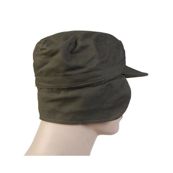 US Repro M43 WWII Field Cap by Mil-Tec | OD Cotton Reproduction