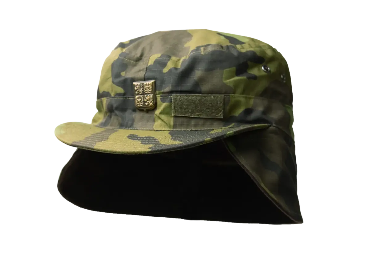 Czech Army Patrol Cap with Emblem - vz. 95 Woodland Camo Field Cap