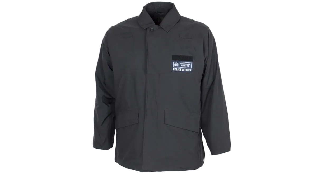 mikageya様90sBritish Policeウォータープルーフジャケット British Police Field Jacket - Metropolitan Police Surplus Black