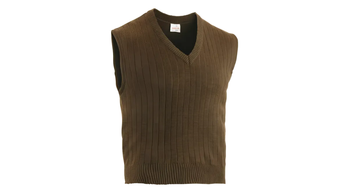Czech Army M85 Sweater Vest - OD Green Wool Blend V-Neck Surplus