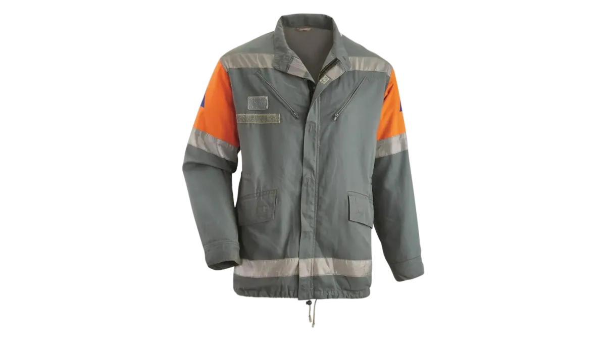 【美品】AMERI FEEL ODD CONSTRUCTION JACKET Czech Civil Defense Work Jacket - FR Aramid Reflective Surplus