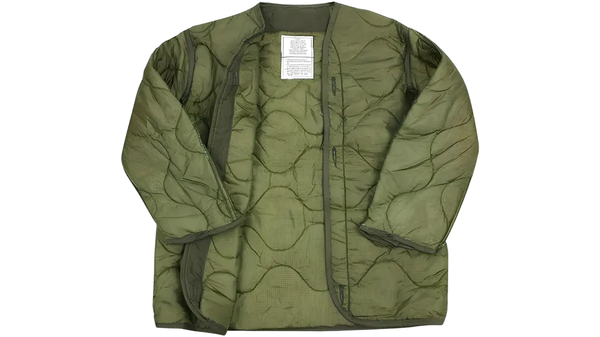 US Military M-65 Field Jacket Liner - Quilted GI Issue OD Green
