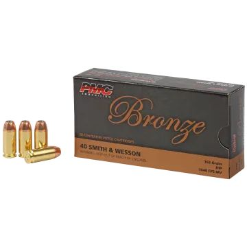 PMC Ammunition, Bronze, 40S&W, 165 Grain, Jacketed Hollow Point, 50 Round Box Main Photo