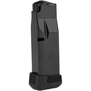 Ruger LCP MAX .380 ACP 12-round extended magazine, black steel body with textured grip extension floorplate front view
