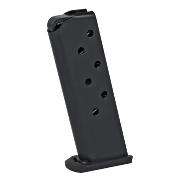 ProMag magazine for Beretta Tomcat .32 ACP in black finish, angled view with witness holes