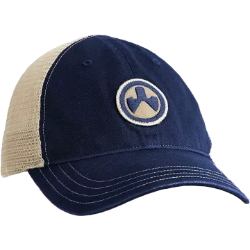Magpul Icon Patch Garment Washed Trucker Hat - Navy/Khaki