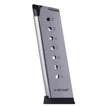 Mec-Gar Colt 1911 Stainless Steel 8-Round Magazine