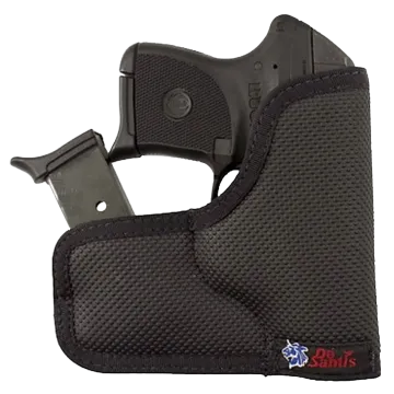 DeSantis Gunhide, Ammo Nemesis Pocket Holster, Fits Keltec P3AT/Ruger LCP/Ruger LCP II, Ambidextrous, Black, Main