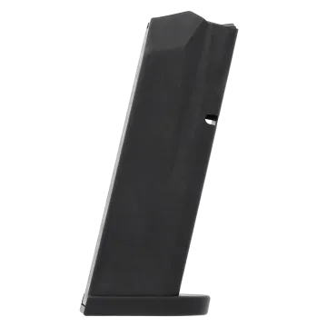 ProMag S&W M&P45 10-round magazine black steel right-angle view with witness hole
