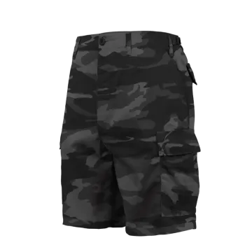 Black Camo BDU Shorts