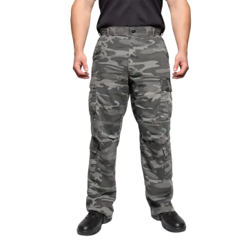Black Camo Vintage Paratrooper Pants