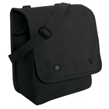 Black Canvas Map Case