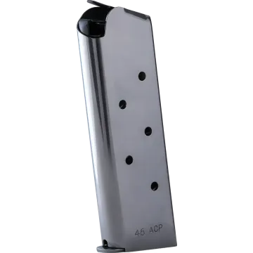 Checkmate 1911 Compact Stainless Steel 6-Round Magazine - 45ACP