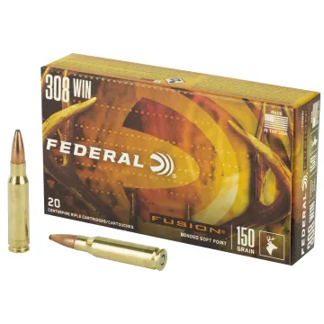 Federal Fusion 308 Winchester Ammo - 150 Grain JSP