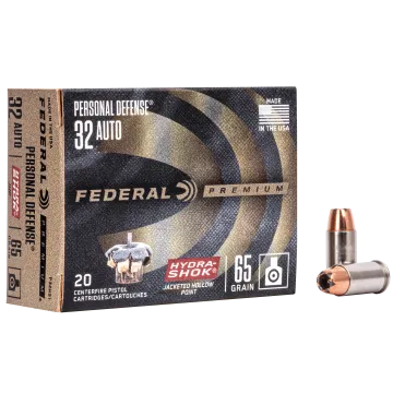 Federal Premium Hydra-Shok 32ACP Personal Defense Ammo