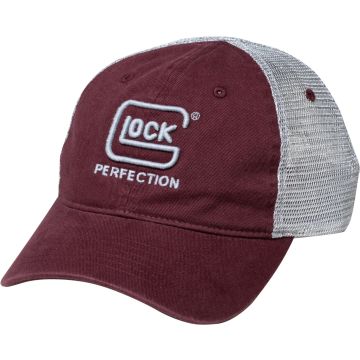 Glock Relaxed Mesh Maroon Hat