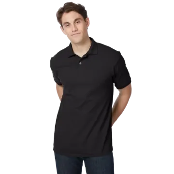 Hanes EcoSmart Black Polo Shirt

