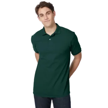 Hanes EcoSmart Forest Green Polo Shirt
