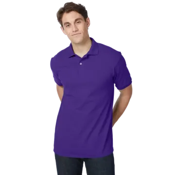 Hanes EcoSmart Purple Polo Shirt