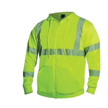Rothco Hi-Viz Safety Green Zippered Sweatshirt
