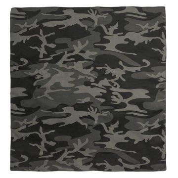 Large Camo Bandana - Black Camo