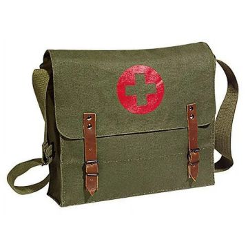 
Olive Drab Canvas NATO Style Medic Bag
