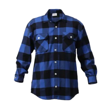 Rothco Buffalo Plaid Flannel Shirt - Extra Heavyweight - Blue
