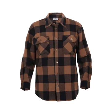Rothco Buffalo Plaid Flannel Shirt - Extra Heavyweight - Brown